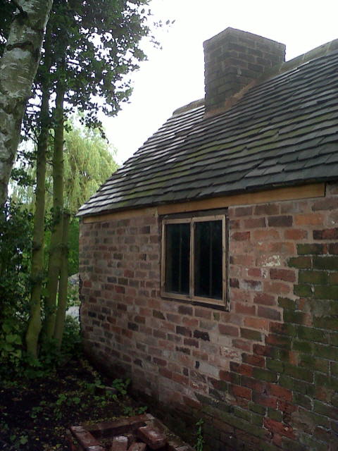 Restored walls and window