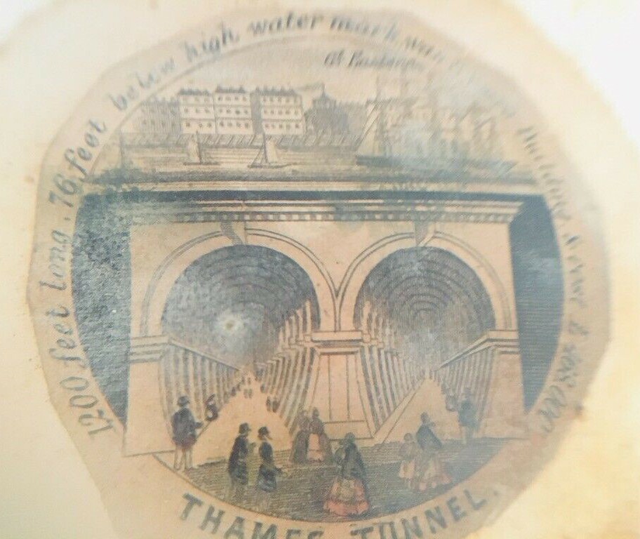 A view of the Thames Tunnel on the peep-egg