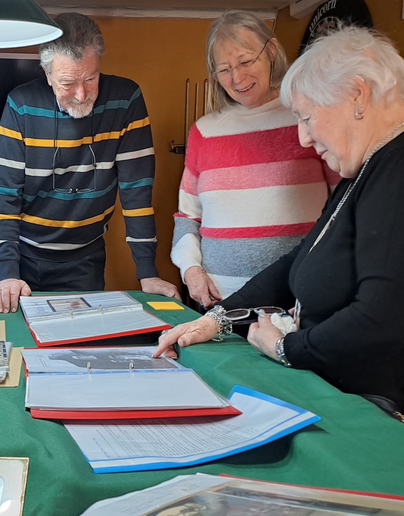 Old photos at coleorton heritage group coffee morning