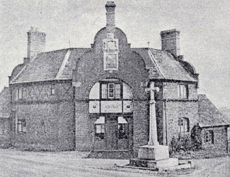 Coleorton War Memorial - outside the almshouses
